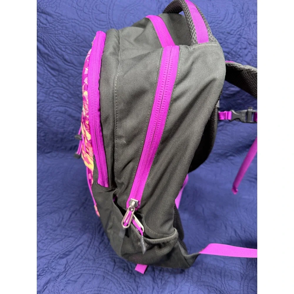 The North Face Womens Jester Backpack CHJ3 Black Purple Geometric Daypack 22L